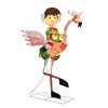 Haute Decor 42" Flamingo with Boy Elf Outdoor Decor - 2 of 2