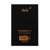 Rhodia Staplebound Notepad - Graph 80 sheets - 4 3/8 x 6 3/8 - Black cover - 3 of 4