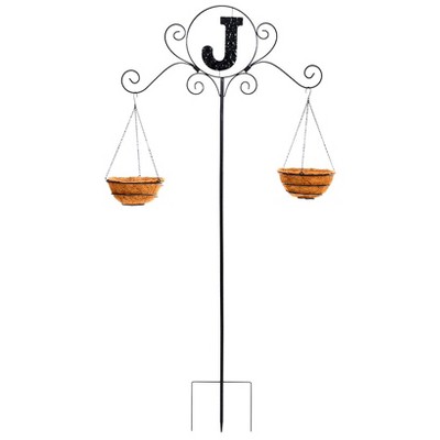 The Lakeside Collection Monogram Double Planter Stakes