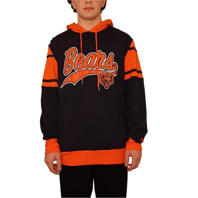 STARTER Mens Chicago Bears Pullover Hoodie Sweatshirt, Blue, Large