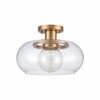 Elk Home Clement 1 - Light Semi-Flush Mount in  Brushed Gold - 4 of 4
