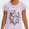 Toddler Girls' Disney The Nightmare Before Christmas Short Sleeve Graphic T-Shirt - Lavender - 2 of 4