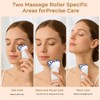 EMS Microcurrent Facial Device with Red & Blue Light - Face Lift & Contour Massager, Heated Vibration Skin Care Tool for Anti-Aging - White - 4 of 4