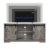 Farmhouse TV Stand for 65 inch TV, Entertainment Center with Sliding Barn Doors and Storage Cabinets for Living Room - 4 of 4