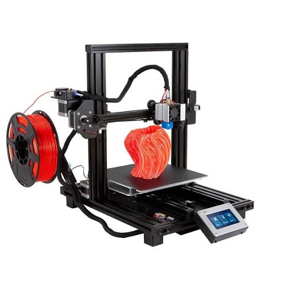 Monoprice MP10 Mini 3D Printer - Black with (200 x 200 mm) Magnetic Heated Build Plate, Resume Printing Function, Assisted Leveling, and Touch Screen