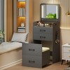 Fredees 3-in-1 Vanity Desk with Flip Top Mirror and Lights. - 3 of 4