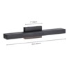 Rennnsan Cymira 23" W Hardwired Liner Industrial LED Dimmable Black Wall Sconce in Sharp Corner - 3 of 4