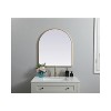 Elegant Lighting Metal Frame Arch Mirror 27x30 Inch in Brass - 2 of 4