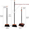 JANSNO Broom and Dustpan Set with 52 in Long Handle - 3 of 4