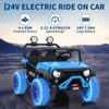 7AH Battery Electric Vehicles with Remote Control, 24V Kids Toddler Ride on Truck-4WD, 3 Speeds, LED Lights, MP3, Kids Ride On Toy for Boy Girls 3-10 - 2 of 4