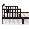 PAGED Toddler Bed Wooden Baby Bed Frame with 4 Side Guardrails and Slatted Deisgn for Bedroom - 4 of 4
