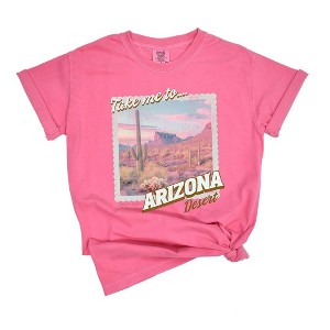 Simply Sage Market Women's Take Me To Arizona Short Sleeve Garment Dyed Tee - 1 of 2