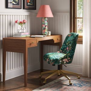 Rifle Paper Co. x Target Floral Lamp with Velvet Lampshade - 1 of 4