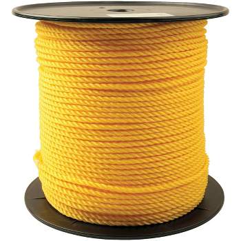 Box Partners Twisted Polypropylene Rope 3/16 650 Lb Yellow 600'/case  Twr101 : Target