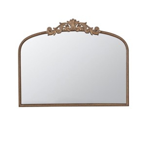 GlasFlength Decorative Wall Mirrors Baroque Inspired Full Length Mirror with Ornate Frame for Bathroom Living Room, Gold, 40"*1.5"*31.2" - 1 of 4
