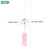 Unique Bargains Glass Outdoor Handmade Style Wind Chimes Gradient Pink 1 Pack - 3 of 4