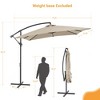 Sonkuki 8.2×8.2FT Outdoor Patio Umbrella, Square Canopy Offset Umbrella for Villa Gardens, Lawns and Yard - 3 of 4