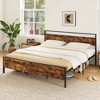 Costway Twin/Full/Queen/King Size Bed Frame with Wooden Headboard and Footboard Under-Bed Storage - 4 of 4