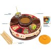Nostalgia NCCA5 Lazy Susan Chocolate & Caramel Apple Party with Heated Fondue Pot, 25 Sticks, Decorating and Toppings Trays - 2 of 4
