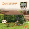 Okak Outdoor Dog Kennel with Water-Proof Cover, Dog Fence with Metal Frame and Rotating Bowl, Dog Cage for Medium and Large Dogs - 4 of 4
