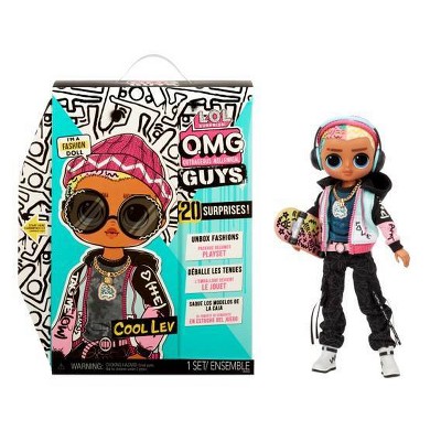LOL Surprise O.M.G. Guys Cool Lev Fashion Doll with 20 Surprises