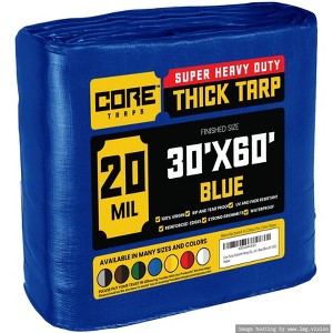 Core Tarps Heavy Duty 20 Mil Tarp Cover, UV Resistant, Rip Proof for Roof, Camping, Patio, Pool, Boat - 1 of 4