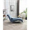 Leisure Concubine Sofa with Solid Acrylic Legs for Living Room or Bedroom - 3 of 4
