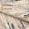 Modern Abstract 5x7 Black Washable Rug, Non-Slip Stain-Resistant Low Pile Carpet for Living Room, Bedroom, or Office Fade-Resistant Decor - 3 of 4