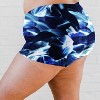 Calypsa Women's Plus Size Chlorine Resistant High Waisted Swim Shorts - 3 of 4