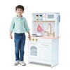 Teamson Kids Little Chef Boston Compact Farmhouse Play Kitchen with Realistic Sink, Oven,Microwave, and Accessories, White/Gold - 2 of 4