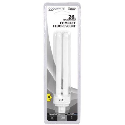 Feit Electric 26 W PL 6.75 in. L CFL Bulb Cool White Compact 4100 K 1 pk