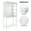Tall Sideboard Buffet Cabinet with 2 Doors, 1 Shelf, Cold-Rolled Steel Kitchen Pantry Storage Cabinet Adjustable Inner Shelf for Living Room, Kitchen - 3 of 4