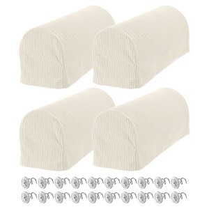 Unique Bargains Stretchy Anti-Slip Sofa Couch Armchair Covers with Pins 4 Pcs - 1 of 4