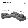 Oversized 103.5" Boucle Foam-Filled Modular Sectional Sofa, 3-Piece Free Combination, No Assembly Required - 2 of 4
