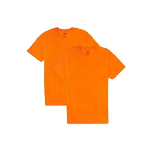 Fruit Of The Loom Mens Eversoft Short Sleeve Crew T-Shirt Extended Sizes 2 Pack - 1 of 3