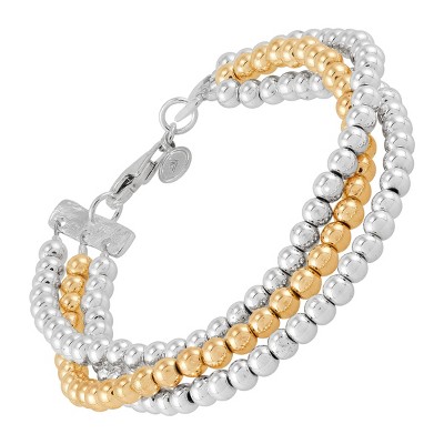 Silpada 'Endless Charm' Sterling Silver Hematite Bead Bracelet, 7.5” (4mm)