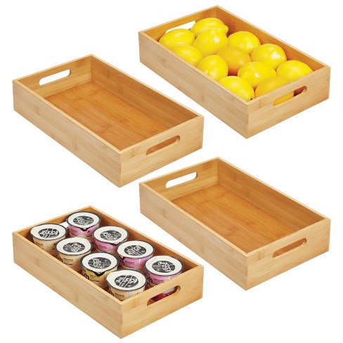 Bamboo 4 Compartment Lazy Susan Turntable With Dividers Light Yellow -  Brightroom™ : Target