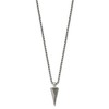 Black Bow Jewelry Women's Stainless Steel Brushed Small Arrowhead Necklace, 22 Inch - 2 of 4