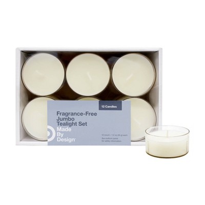 100ct Unscented Tealight Candles - Made By Design™ : Target