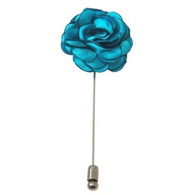 Men's Solid Color Rose Floral Lapel pin