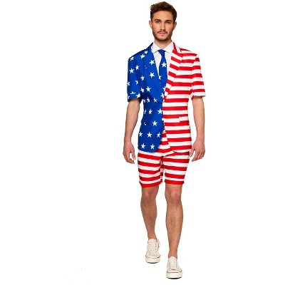 Suitmeister Men's Party Suit - Summer Usa Flag - Multicolor - Size: Xl ...