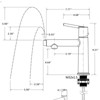 ChicFurnit Bathroom Sink Faucet Single Handle Design with Fountain and Flow Mode for Stylish Use, Gray, 15.35"*9.45"*2.76" - 3 of 4