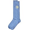 Memoi Girls' Fuzzy Smiley Face Knee High Socks - 3 of 4