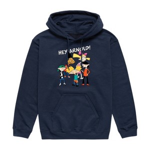 Men's - Hey Arnold! - Group Shot Graphic Fleece Pullover Hoodie - 1 of 4