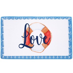 The Lakeside Collection Life Love Lake Bath Collection - Foam Bath Rug - 1 of 4