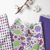 Bacati - Botanical Purple Crib Rail Guard Covers set of 2 - 2 of 4