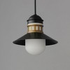 Maxim Lighting Admiralty 1 - Light Pendant in  Black/Antique Brass - 3 of 4