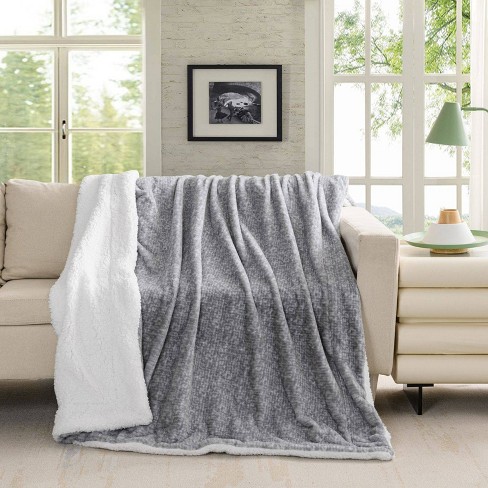 Nfl Chicago Bears Team Color Bloncho With Logo Patch And Sherpa Inside  Throw Blanket : Target