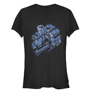 Juniors Womens Marvel Avengers: Endgame Smokey Captain America T-Shirt - 1 of 3