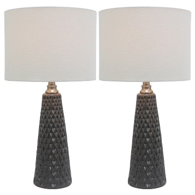 charcoal bedside lamp
